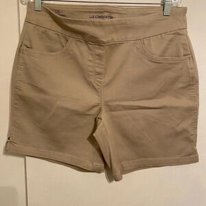 Liz Claiborne Classic Stretch Beige Shorts Women’s Size 16